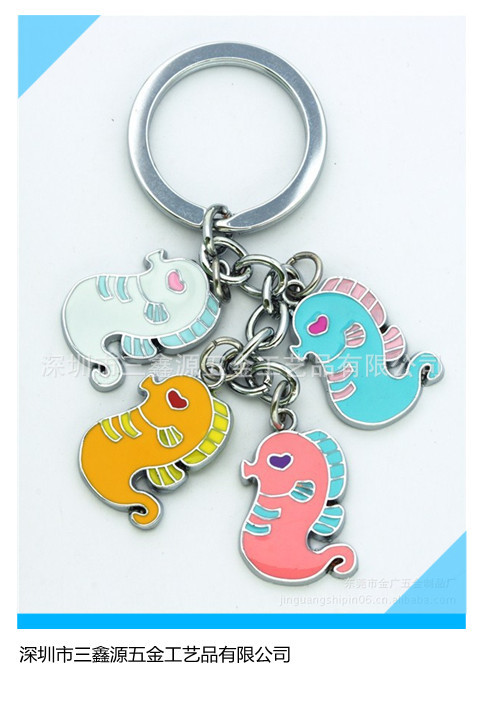 創意金屬鑰匙扣，可定制logo