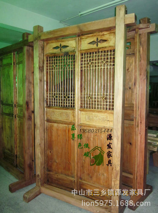 YF0106促銷 有框大門 古宅門 古典大門古木家具 實木家具 原木