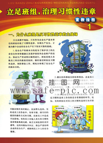 立足班組，治理習慣性違章掛圖