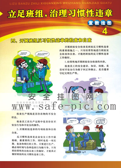 立足班組、治理習慣性違章掛圖