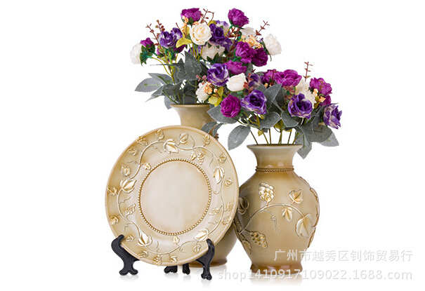 富貴竹花瓶、盤子（淺肉色）8