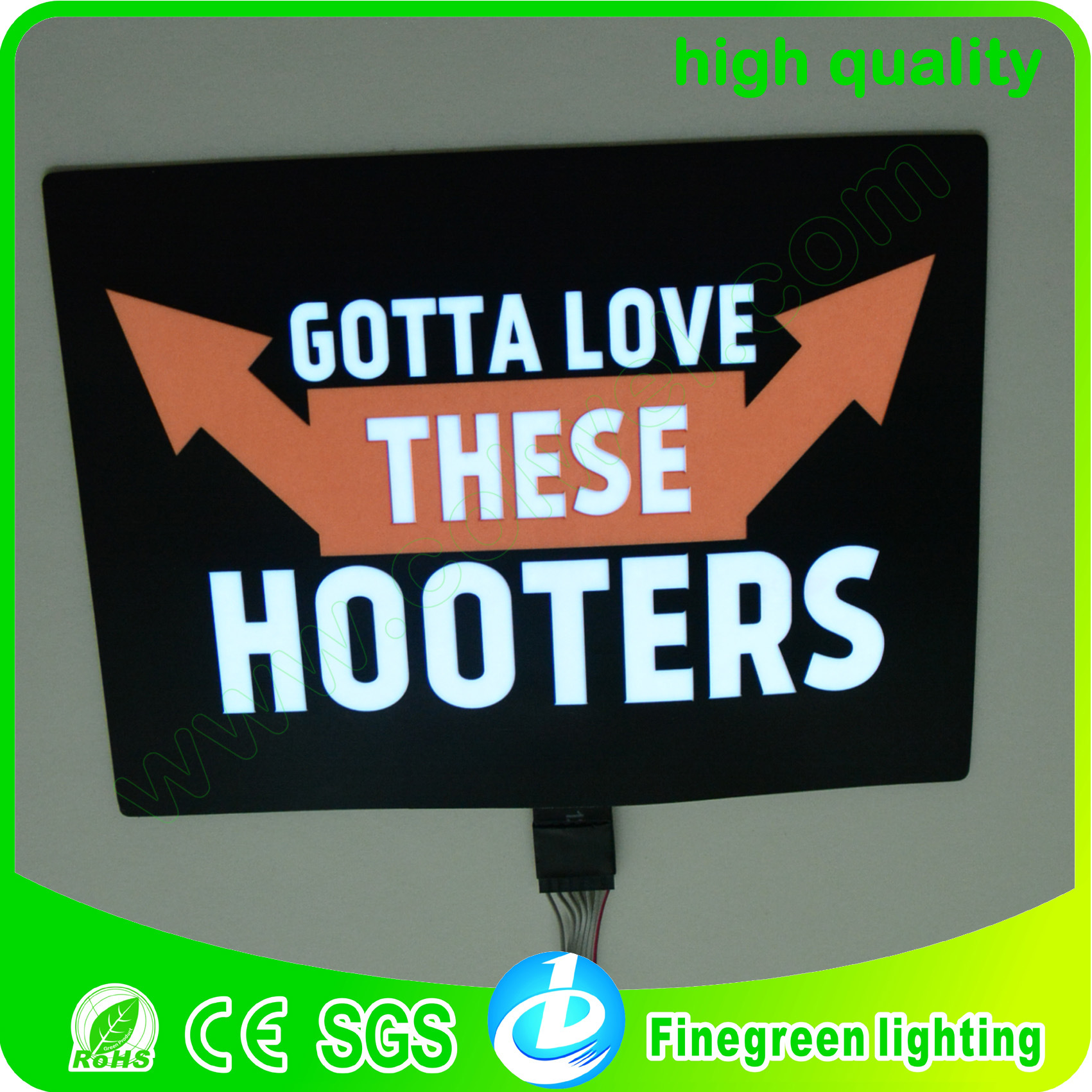 閃動發光衣服冷光片