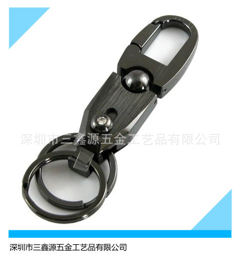 創意金屬鑰匙扣，可定制logo